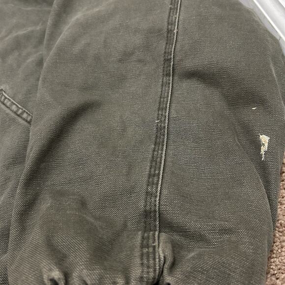 Walls Workwear Hooded Canvas Jacket Size 2XL Distressed Green - Picture 2 of 13